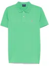 Gant Logo-embroidered Polo Shirt In 绿色