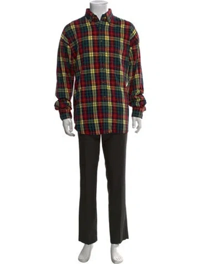 Pre-owned Gant Plaid Print Long Sleeve Shirt In Multicolor
