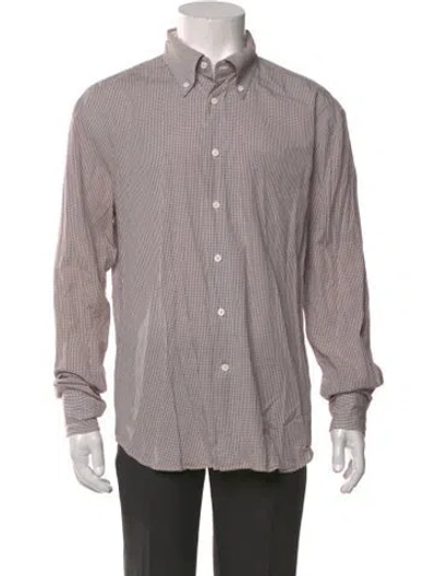 Pre-owned Gant Plaid Print Long Sleeve Shirt In Multicolor