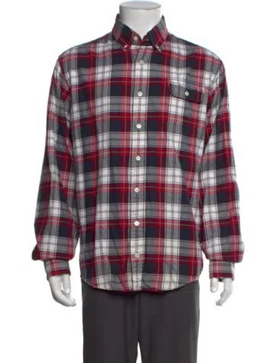 Pre-owned Gant Plaid Print Long Sleeve Shirt In Red