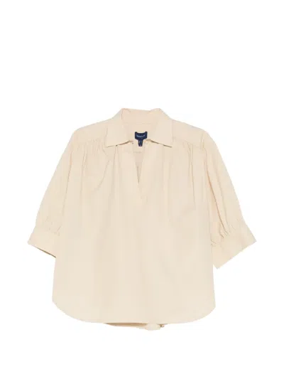 Gant Polo-collar Shirt In Neutral