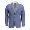 Gant Blue Polyester Men Jacket In Blue