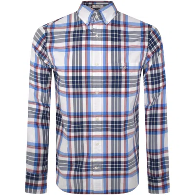Gant Poplin Check Regular Fit Shirt White