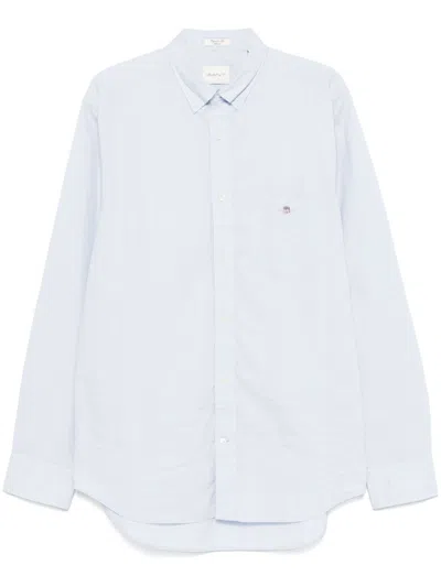Gant Poplin Shirt In Blue