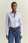 Gant Poplin Shirt In Blue
