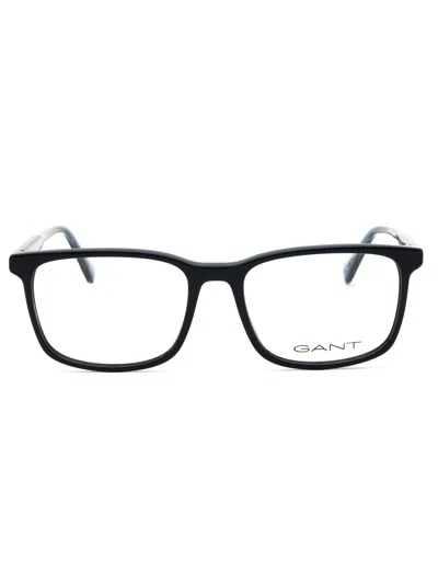 Gant Premium Rectangular Men's Eyeglasses In Black
