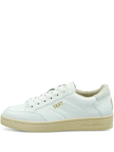 Gant Prepla Leather Low-top Sneakers In White