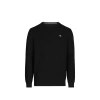 Gant Pull Droit En Coton In Black