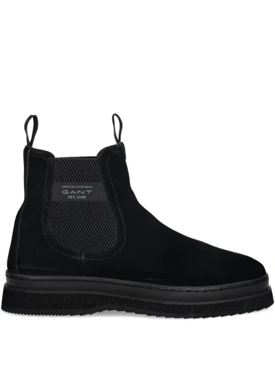 Gant Pull-tab Chelsea Boots In Black