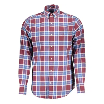 Gant Purple Cotton Men Shirt In Red