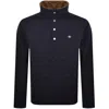 Gant Quilted Cord Collar Jacket Navy In Blue