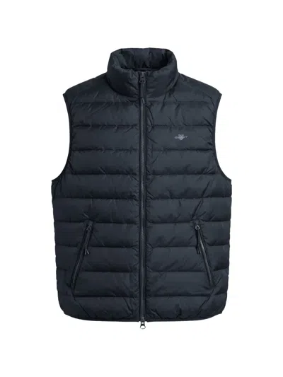 Gant Quilted Gilet In Blue