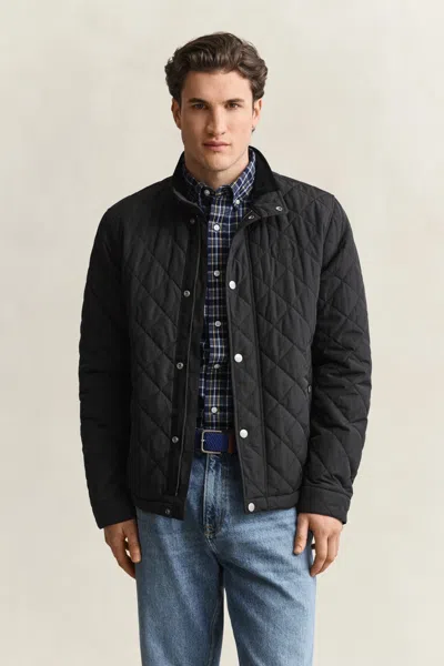 Gant Mens Quilted Jacket In Black