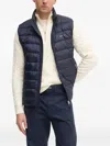 Gant Quilted Puffer Vest In Blue