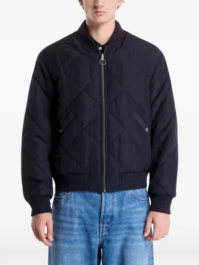 Gant Quilted Reversible Jacket In Blue