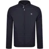 Gant Quilted Windcheater Jacket Navy In Blue