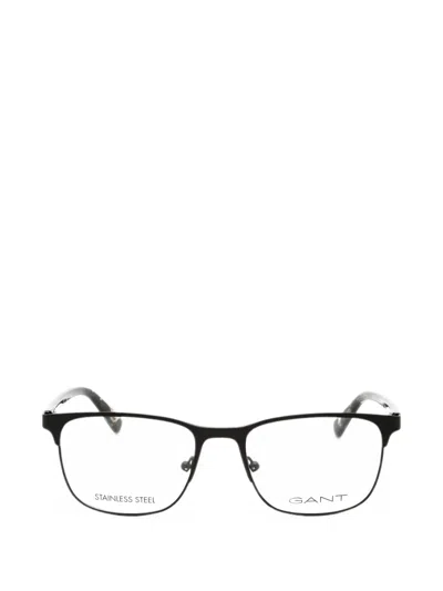 Gant Rectangle-frame Glasses In Black