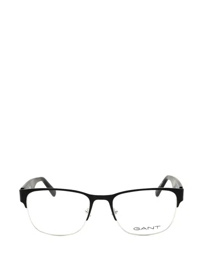 Gant Rectangle-frame Glasses In Black