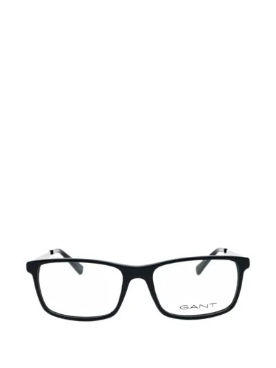 Gant Rectangle-frame Glasses In Black