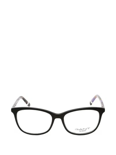 Gant Rectangle-frame Glasses In Black