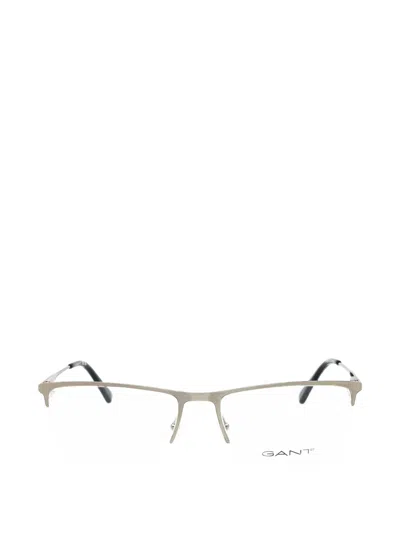 Gant Rectangle-frame Glasses In Grey