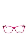Gant Rectangle-frame Glasses In Pink