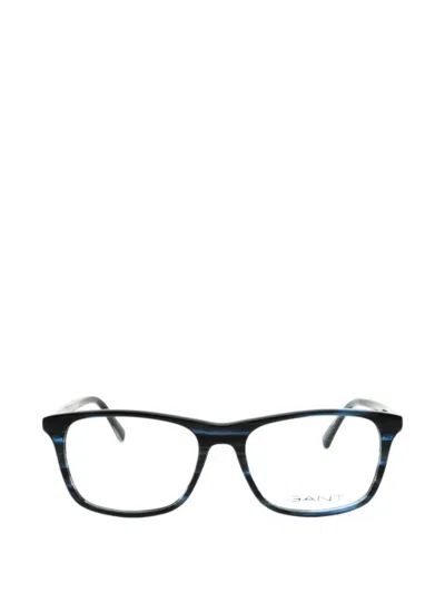 Gant Rectangle-frame Glasses In Purple
