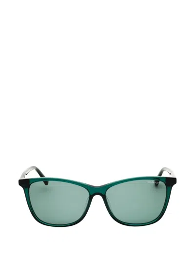 Gant Rectangle-frame Sunglasses In Green