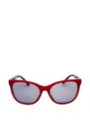 Gant Rectangle-frame Sunglasses In Burgundy