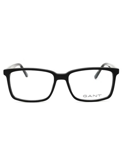 Gant Rectangular Men's Eyeglasses Ga3165 In Black