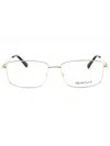 Gant Rectangular Men's Eyeglasses - Ga3271 Model In Gold