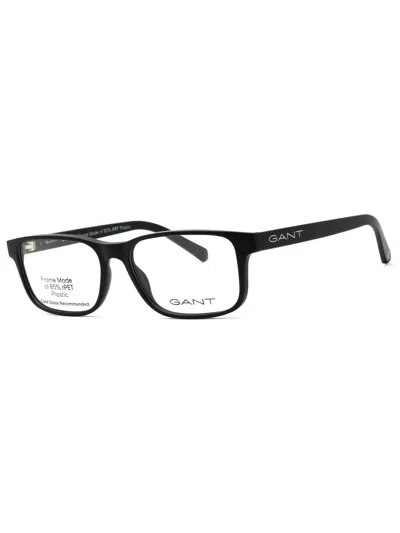 Gant Rectangular Men's Eyeglasses Ga3291 In Black