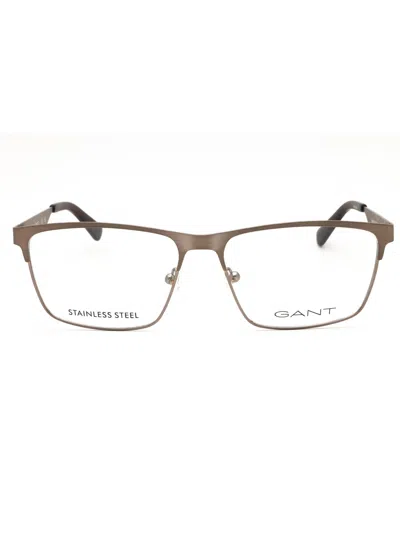 Gant Rectangular Men's Eyeglasses - Ga50049 In Brown