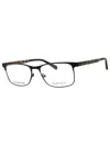 Gant Rectangular Metal Men's Eyeglasses In Black