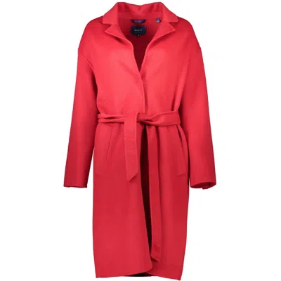 GANT RED WOOL JACKETS & COAT