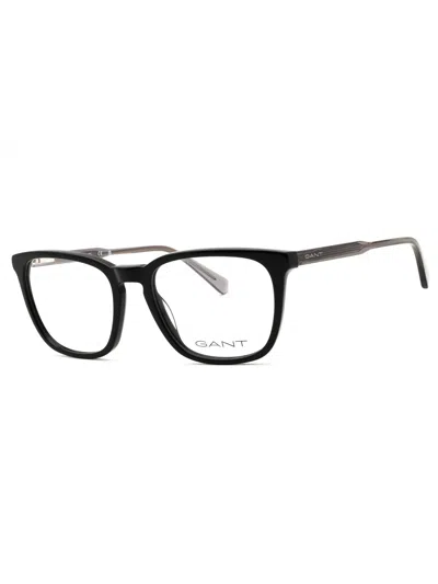 Gant Refined Rectangular Eyeglasses For Men In Black