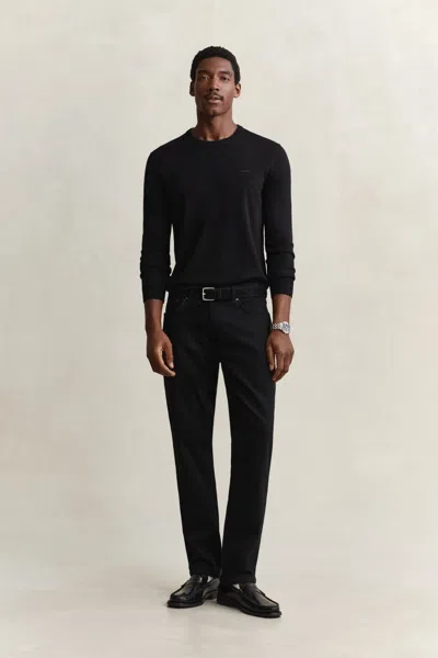Gant Regular Clean Wash Jeans In Black