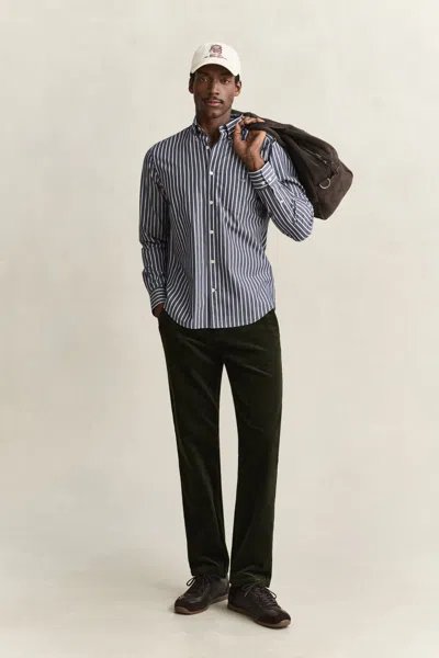 Gant Regular Corduroy Chinos In Green