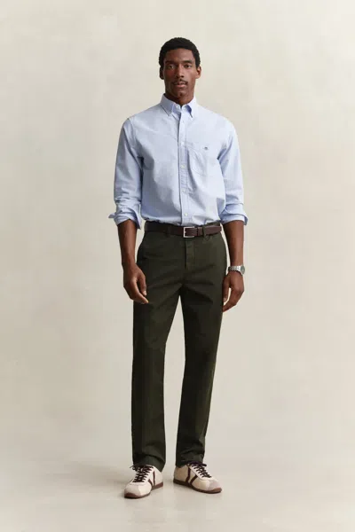 Gant Regular Fit Classic Chinos In Blue