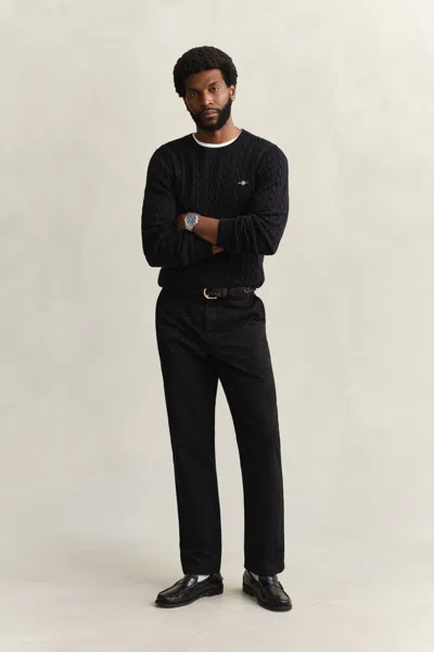Gant Regular Fit Classic Chinos In Black