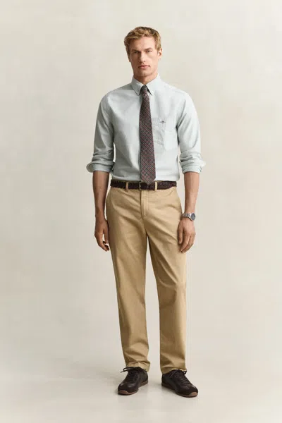 Gant Regular Fit Classic Chinos In Brown
