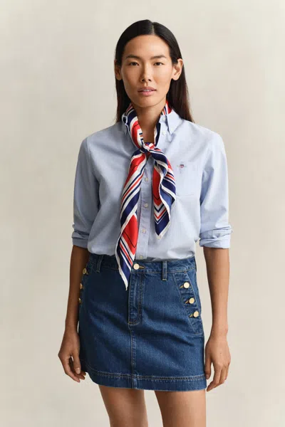 Gant Regular Fit Classic Oxford Shirt In Blue