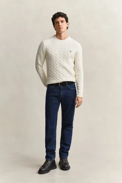 Gant Regular Fit Clean Wash Jeans In Blue