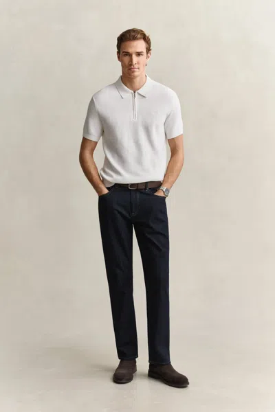 Gant Regular Fit Clean Wash Jeans In Blue