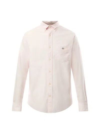 Gant Regular Fit Oxford Shirt In Light Pink