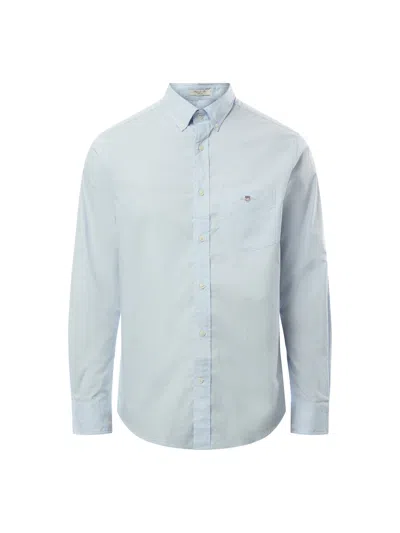 Gant Regular Fit Poplin Shirt In Light Blue