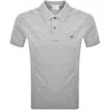 Gant Regular Fit Shield Pique Polo T Shirt Grey In Gray