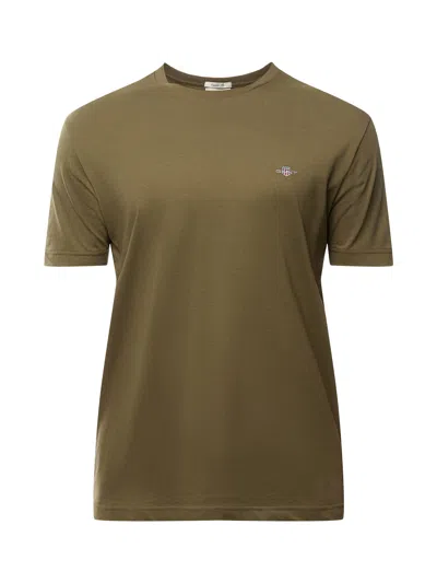 Gant Regular Fit Shield T-shirt In Green