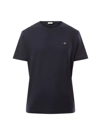 Gant Regular Fit Shield T-shirt In Blue