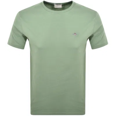 Gant Regular Fit Shield T Shirt Green